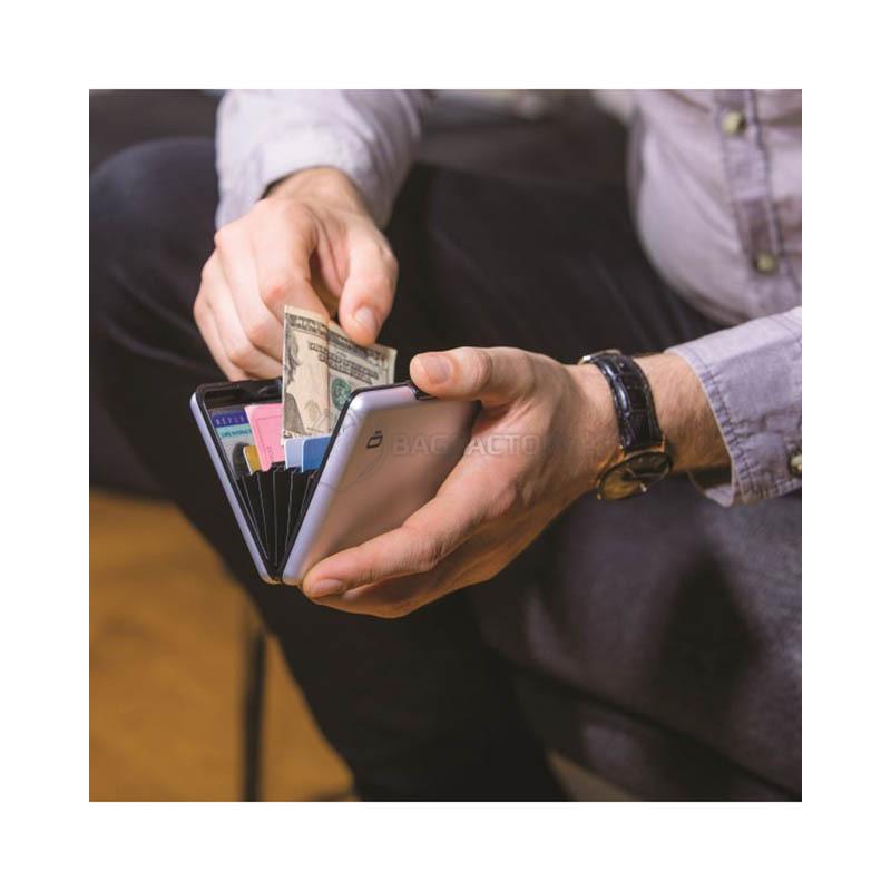 Бумажник алюминиевый Ogon Big Stockholm Розовое золото (BS_Rose-Gold)