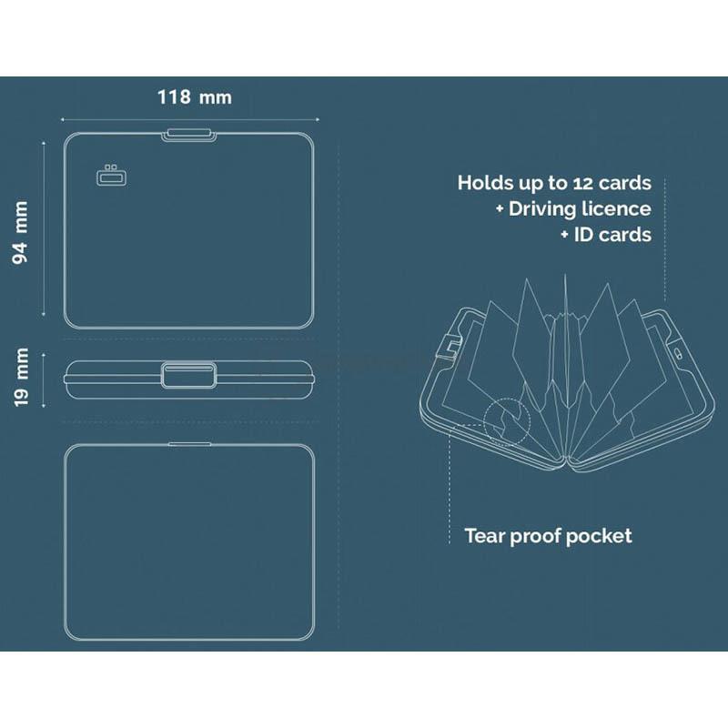 Бумажник алюминиевый Ogon Big Stockholm Зеленый (BS_Green)