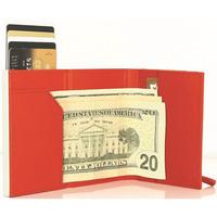 Кошелек кожаный Ogon Cascade Zipper Wallet Оранжевый (CZ_Orange)