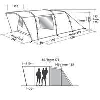 Палатка четырехместная Easy Camp Palmdale 400 Forest Green (120368)