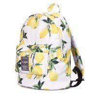 Городской молодежный рюкзак Poolparty с лимонами (backpack-lemons)