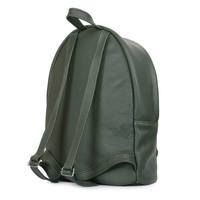 Городской кожаный рюкзак Poolparty Темно-зеленый (backpack-leather-darkgreen)