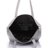 Женская кожаная сумка Poolparty Серый (secret-grey)