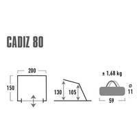 Палатка High Peak Cadiz 80 Aluminium/Dark Grey (926278)