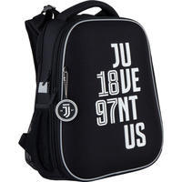 Школьный рюкзак Kite Education FC Juventus каркасный Черный 16л (JV21-531M)
