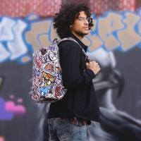 Городской рюкзак Анти-вор XD Design Bobby Soft Art Graffiti 13-16 л (P705.868)