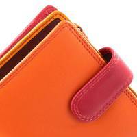 Кошелек женский кожаный Visconti Bali c RFID Orange Multi (RB40 ORG MULTI)