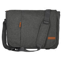 Мужская сумка Travelite Basics Messenger Anthracite с отд. д/ноутбука 15