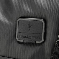 Городской рюкзак-ручная кладь Hedgren Commute Черный/Милитари 45л (HCOM07/163-01)