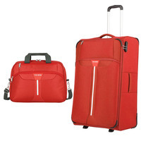 Чемодан на 2 колесах + сумка 17л Travelite Speedline Red L 95л (TL092409-10)