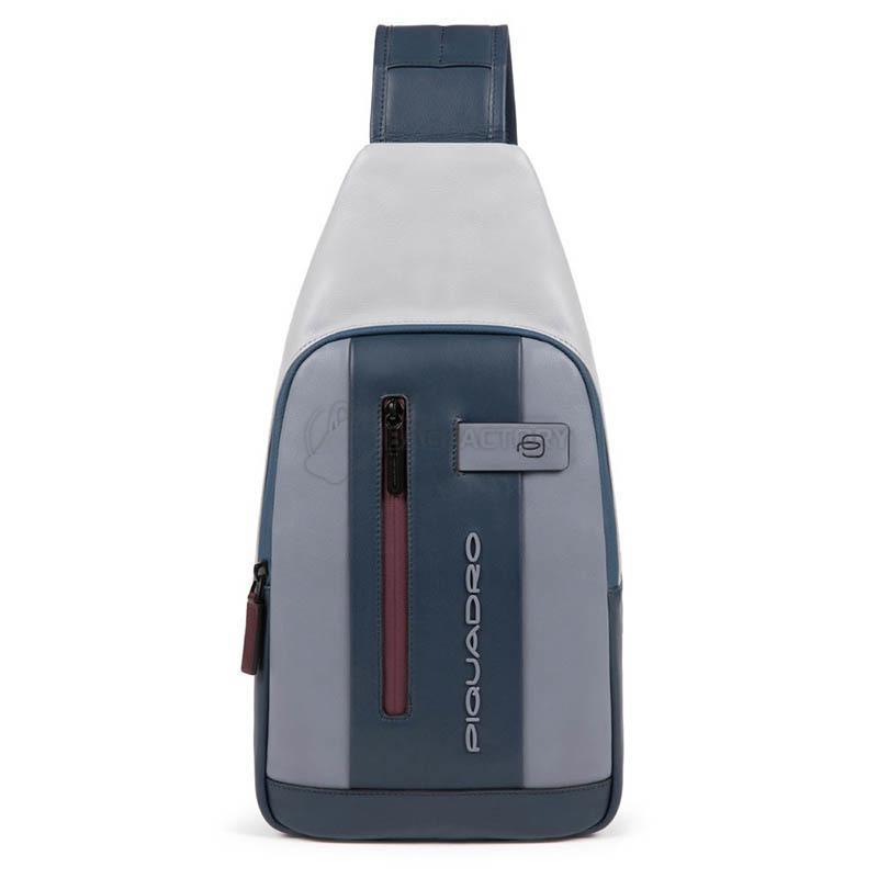 Городской монорюкзак Piquadro Urban Grey-Bordo (CA4536UB00_GRBO)