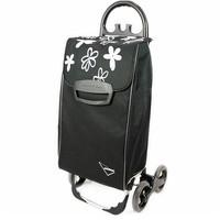 Хозяйственная сумка-тележка Aurora Avanti 4 Basic 50 Black/White Flower (929464)