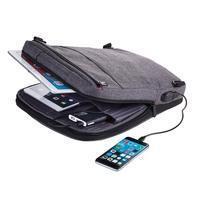 Городской рюкзак Troika Saftsack с USB зарядкой Серый (RUC70/GY)