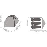 Палатка трехместная Salewa Atlas III Зеленый (013.003.0785)