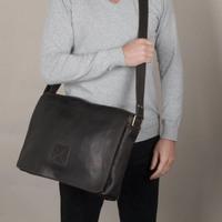 Мужская сумка Ashwood Pedro Brn Темно-коричневый для ноутбука 15