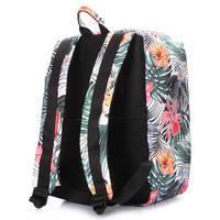 Рюкзак для ручной клади Poolparty HUB - Ryanair/Wizz Air/МАУ с тропическим принтом 20л (hub-tropic)
