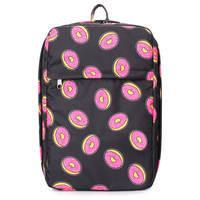 Рюкзак для ручной клади Poolparty HUB - Ryanair/Wizz Air/МАУ принт с донатами 20л (hub-donuts)