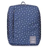 Рюкзак для ручной клади Poolparty AIRPORT Wizz Air/МАУ/SkyUp Синий с принтом 24л (airport-planes)