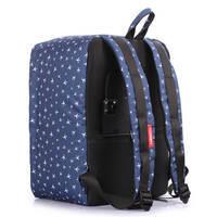 Рюкзак для ручной клади Poolparty AIRPORT Wizz Air/МАУ/SkyUp Синий с принтом 24л (airport-planes)