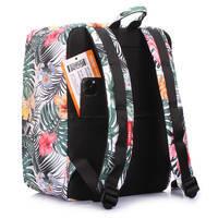 Рюкзак для ручной клади Poolparty AIRPORT Wizz Air/МАУ/SkyUp с принтом тропик 24л (airport-tropic)