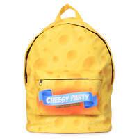 Городской рюкзак Poolparty CHEESY PARTY с сырным принтом (backpack-cheese)