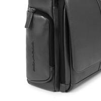 Мужская кожаная сумка Piquadro Urban Black для ноутбука 14