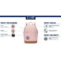Городской рюкзак Pacsafe GO 15L Anti-Theft Backpack 6 степеней защиты Sunset Pink (35110333)