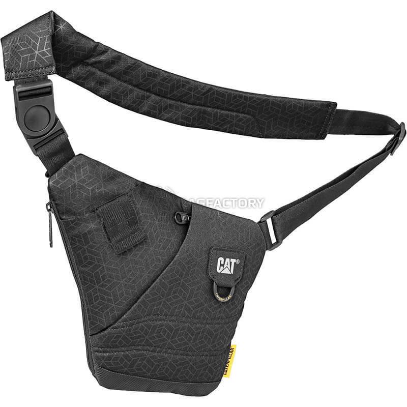 Мужская сумка слинг CAT Millennial Classic Черный рельефный (84060;478)