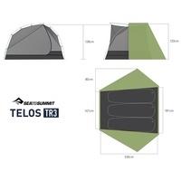 Палатка Sea to Summit Telos TR3 Mesh Inner Sil/PeU Fly NFR Green (STS ATS2040-01180411)