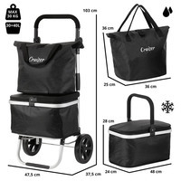 Хозяйственная сумка-тележка ShoppingCruiser 4 in 1 Black (930024)