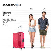 Чемодан CarryOn Steward L Red (930043)