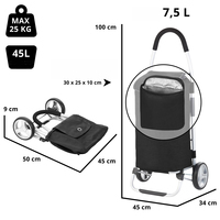 Сумка-тележка ShoppingCruiser Foldable 40 Black (927297)