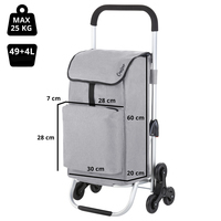 Хозяйственная сумка-тележка ShoppingCruiser Stairs Climber 40 Grey (927757)