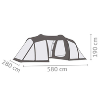Палатка шестиместная Salewa Midway VI Tent Зеленый (013.003.1259)