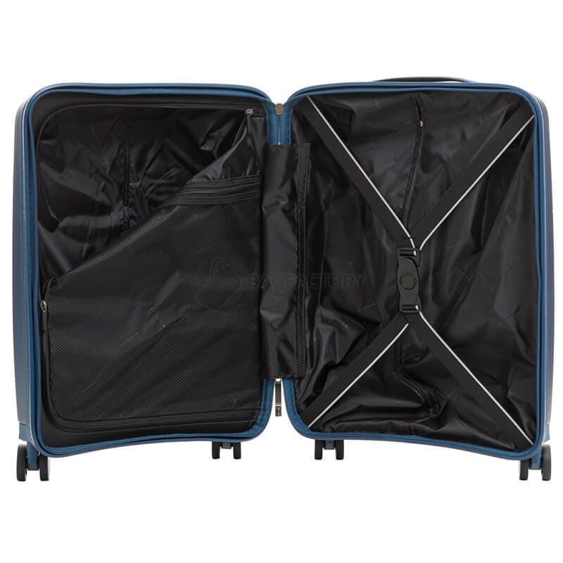 Чемодан на 4-х колесах March Gotthard 39 л Серый/Синий (1203/48)