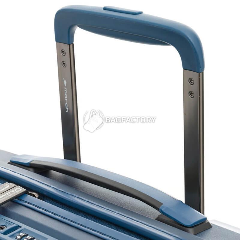 Чемодан на 4-х колесах March Gotthard 39 л Серый/Синий (1203/48)