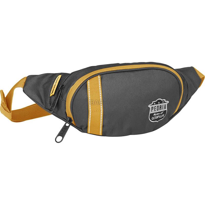 Поясная сумка CAT Peoria Waist Bag 1.5L Dark Asphalt/Machine Yellow (84069;521)