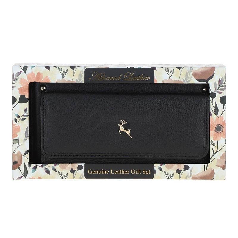 Кошелек женский Ashwood J54 Black Черный (J54 BLACK)