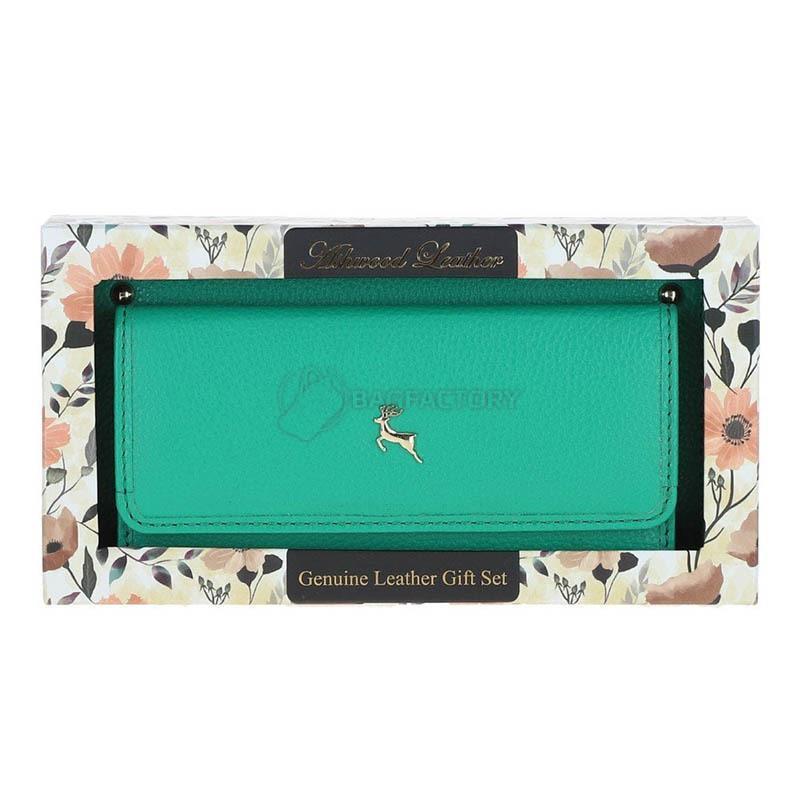 Кошелек женский Ashwood J54 Gumdrop Green Зеленый (J54 GUM-GR)