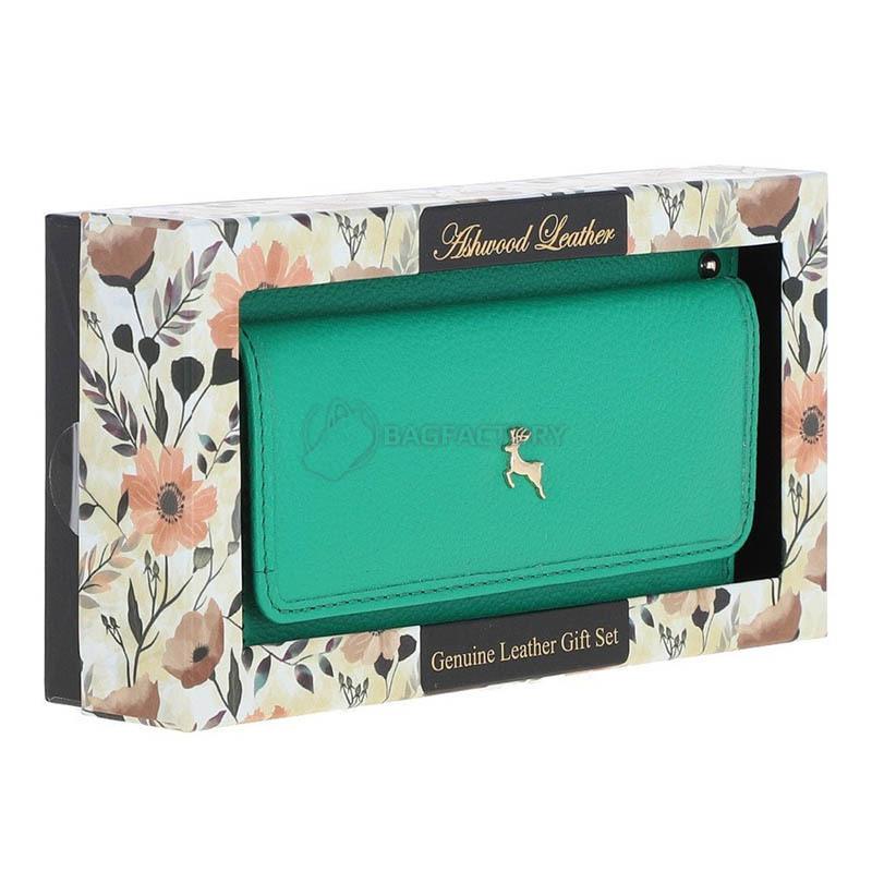 Кошелек женский Ashwood J54 Gumdrop Green Зеленый (J54 GUM-GR)