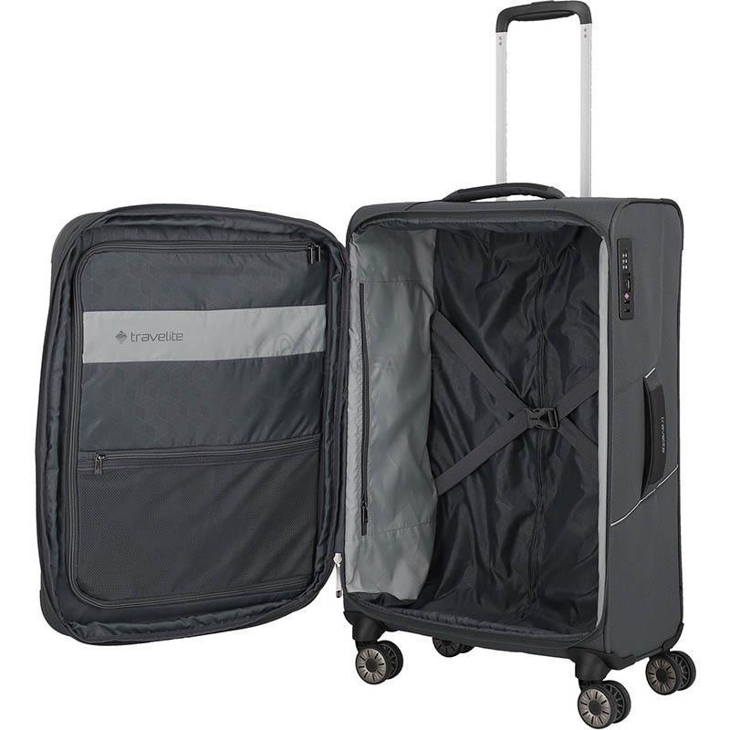Чемодан на 4 колесах Travelite Skaii Anthracite M exp. 62/67л (TL092648-04)