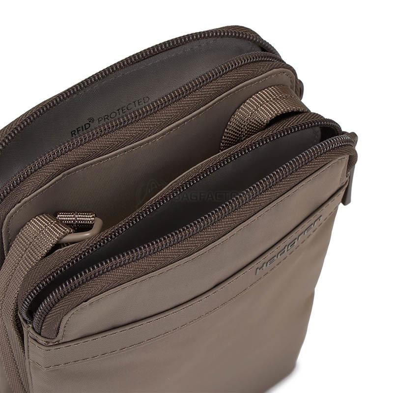 Сумка для документов и телефона с RFID-защитой Hedgren Follis Rupee Sepia/Brown (HFOL07/316-03)