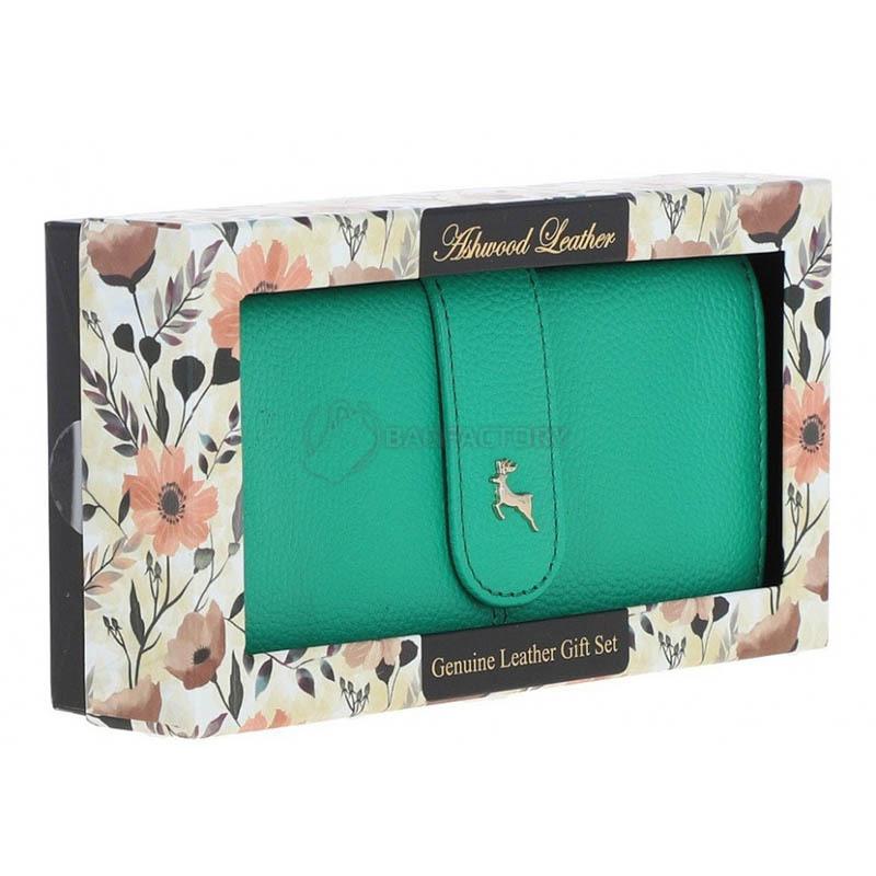 Кошелек женский Ashwood J53 Gumdrop-Green Зеленый (J53 GUMDROP-GREEN)
