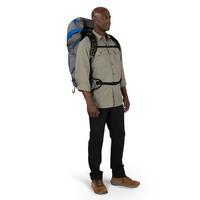 Туристический рюкзак Osprey Exos Pro 55 Dale Grey/Agam Blue S/M (009.3298)