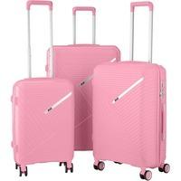 Набор чемоданов на 4-х колесах 2E SIGMA (L+M+S) Розовый (2E-SPPS-SET3-PK)