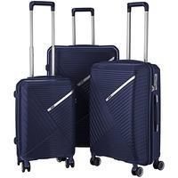 Набор чемоданов на 4-х колесах 2E SIGMA (L+M+S) Темно-синий (2E-SPPS-SET3-NV)