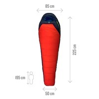 Спальный мешок Millet Trilogy Ultimate Saphir/Rouge -17/-25°С 195 см (MIC1106 7487)
