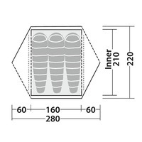 Палатка трехместная Robens Boulder 3 (130290)