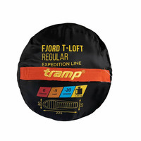 Спальный мешок Tramp Fjord Long левый Orange/Grey 225/80-55 см (UTRS-049L-L)
