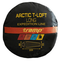 Спальный мешок Tramp Arctic Long левый Orange/Grey 225/80-55 см (UTRS-048L-L)